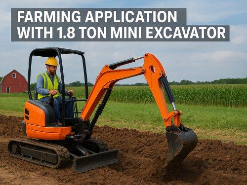 Agricultural Efficiency with a 1.8 Ton Compact Crawler Excavator
