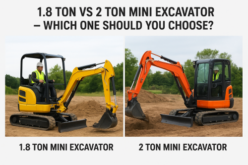 1.8 Ton vs 2 Ton Mini Excavator — Which One Should You Choose?