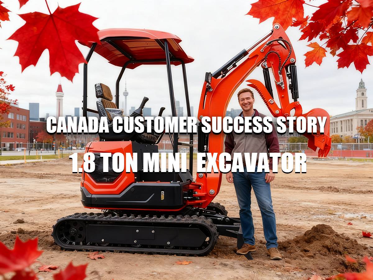 Canada Customer Success Story — 1.8 Ton Mini Excavator Womi Construction Machinery